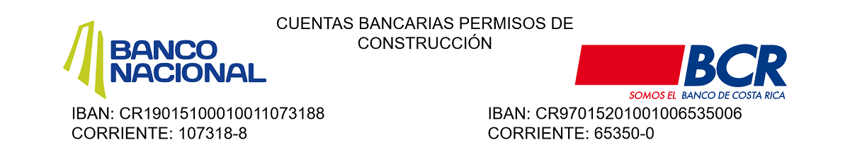 Cuentas bancarias de Permisos de construcción